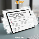 The 2025-2026 Ultimate Planner Templates Bundle (9,400+ Pages MRR)