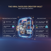 The Viral Faceless Creator Vault: 2000+ Canva Reels Bundle