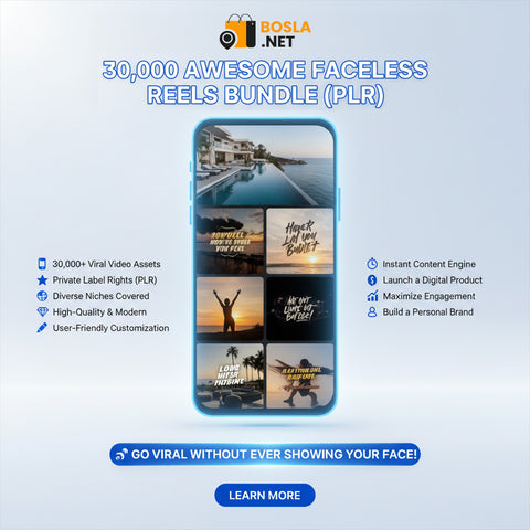 30,000 Awesome Faceless Reels Bundle