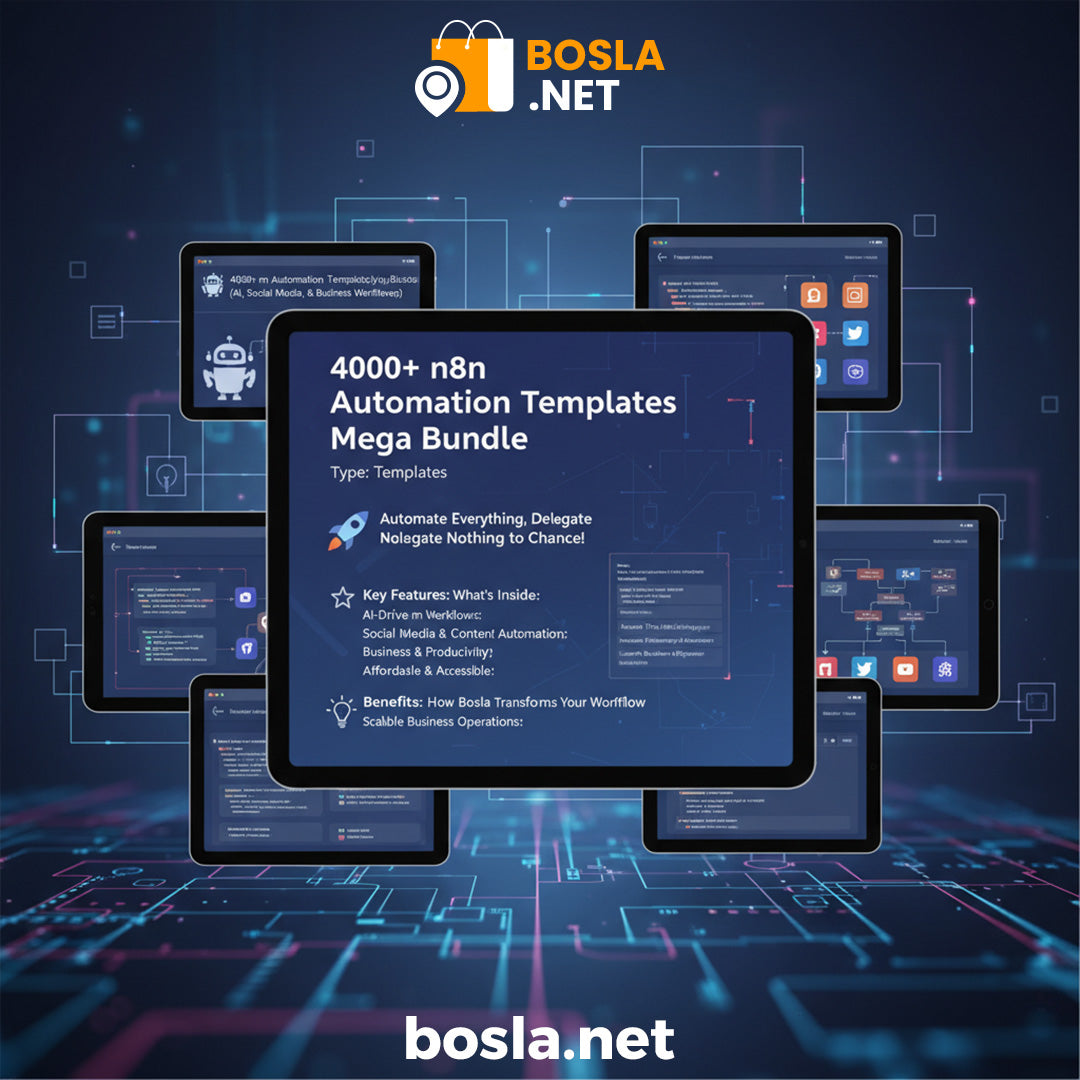4000+ n8n Automation Templates Mega Bundle (AI, Social Media, & Business Workflows)