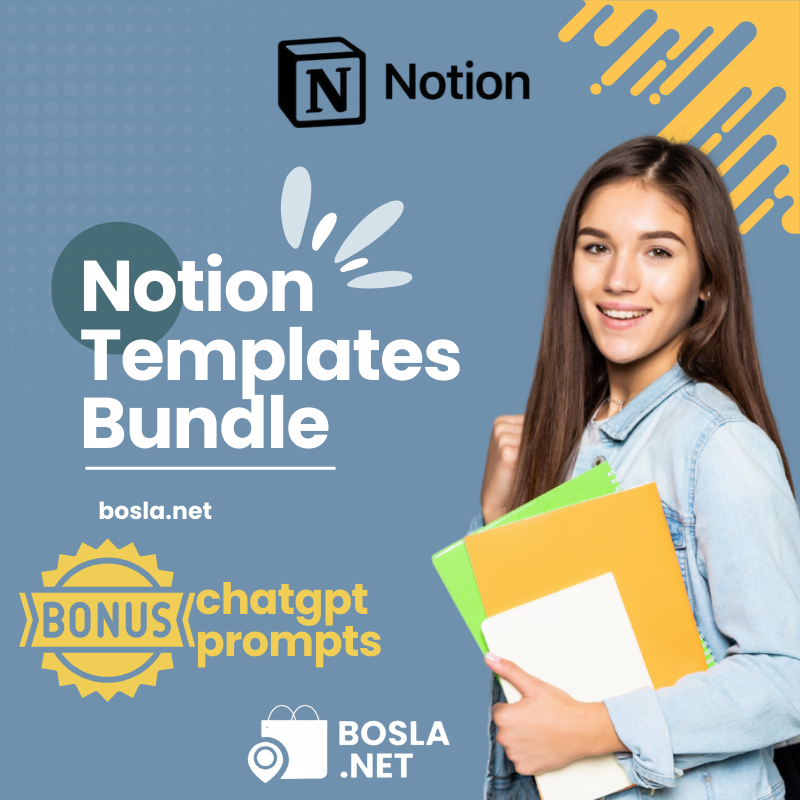 Notion Templates Bundle – The Ultimate Productivity Boost!