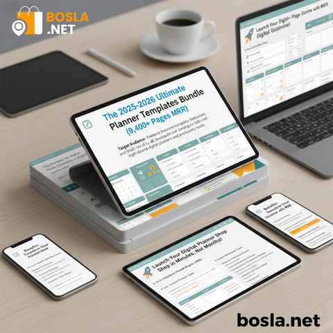 The 2025-2026 Ultimate Planner Templates Bundle (9,400+ Pages MRR)