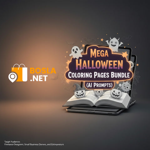 Mega Halloween Coloring Pages Bundle (PLR)