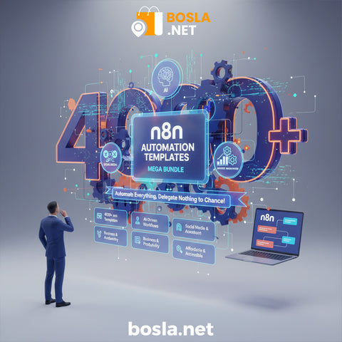 4000+ n8n Automation Templates Mega Bundle (AI, Social Media, & Business Workflows)
