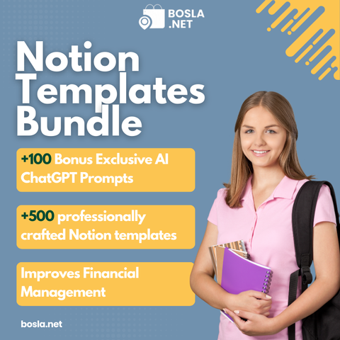Notion Templates Bundle – The Ultimate Productivity Boost!
