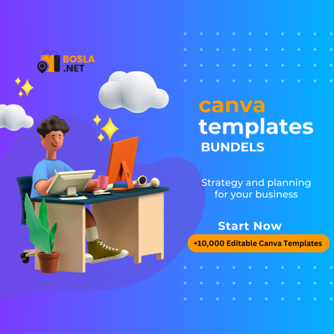 10,000 editable CANVA templates + Lifetime Canva Pro + Canva Course