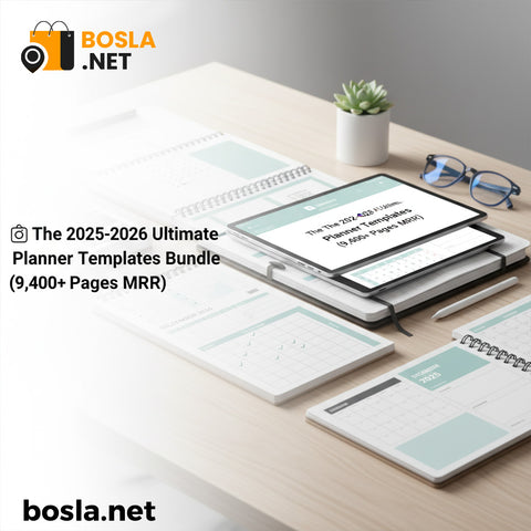 The 2025-2026 Ultimate Planner Templates Bundle (9,400+ Pages MRR)