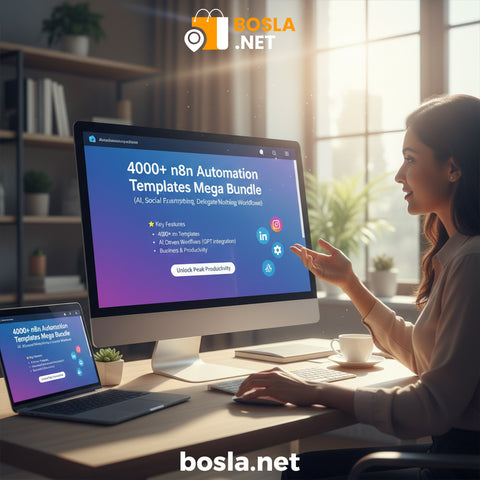4000+ n8n Automation Templates Mega Bundle (AI, Social Media, & Business Workflows)
