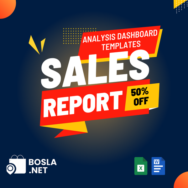 sales report & analysis dashboard templates