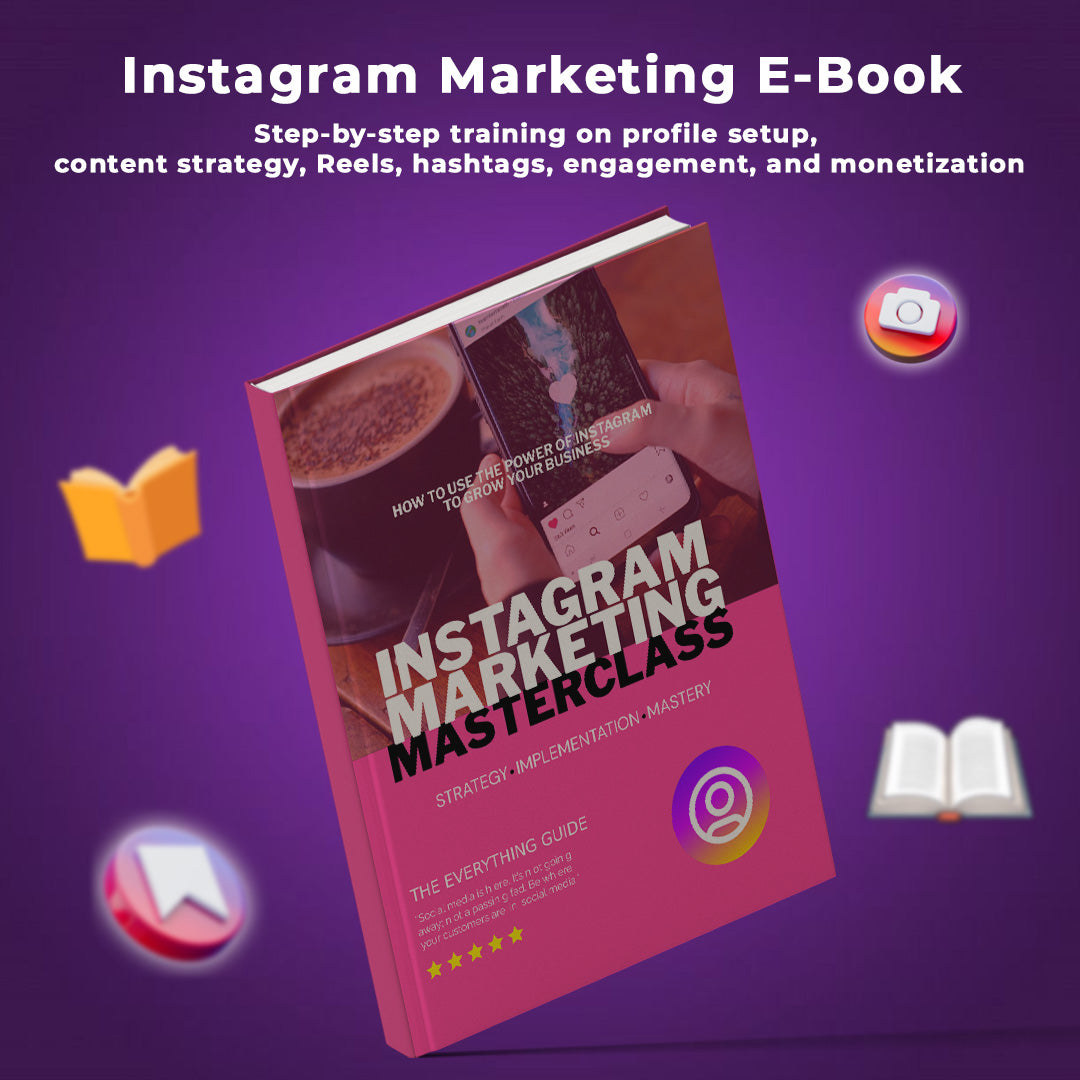 Intagram Master Class Instagram Marketing Masterclass – PLR Course + 10K Canva | Bosla