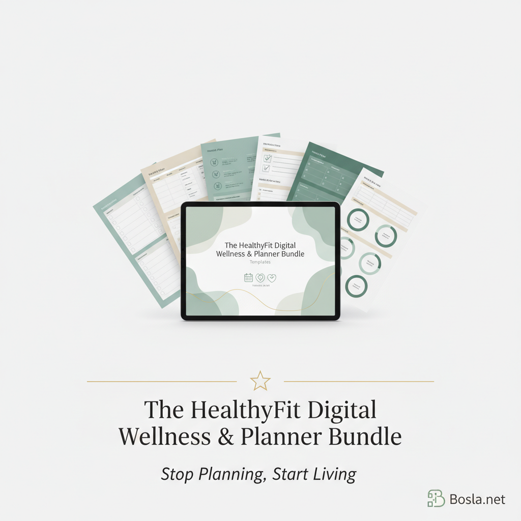 The HealthyFit Digital Wellness & Planner Bundle