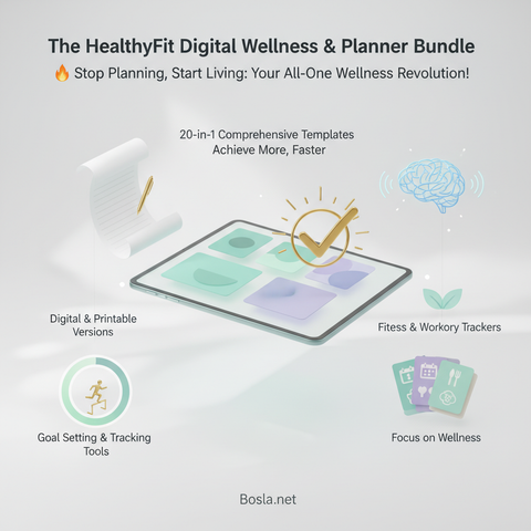 The HealthyFit Digital Wellness & Planner Bundle