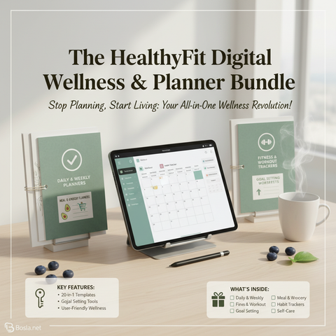 The HealthyFit Digital Wellness & Planner Bundle
