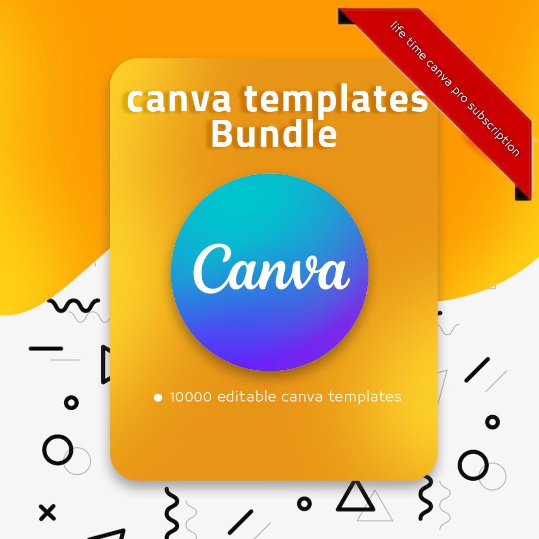 10,000 editable CANVA templates + Lifetime Canva Pro + Canva Course