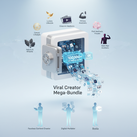 Viral Creator Mega-Bundle: 100,000+ Ready-to-Use 4K Reels & Shorts