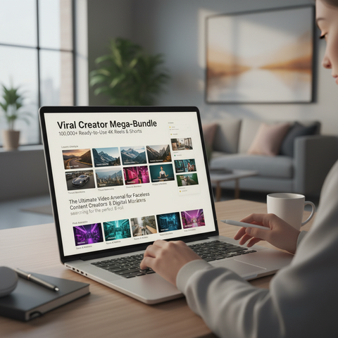 Viral Creator Mega-Bundle: 100,000+ Ready-to-Use 4K Reels & Shorts