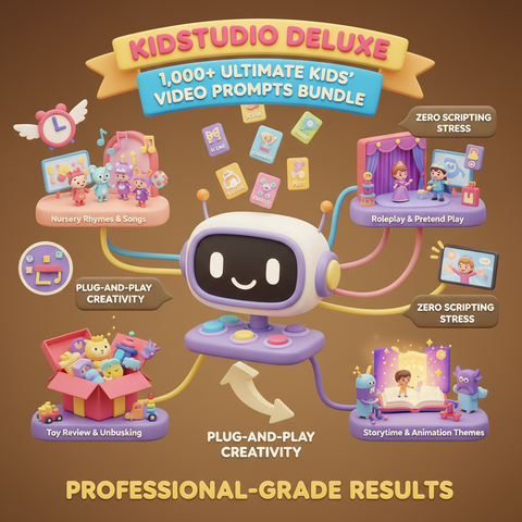 KidStudio Deluxe: 1,000+ Ultimate Kids’ Video Prompts Bundle