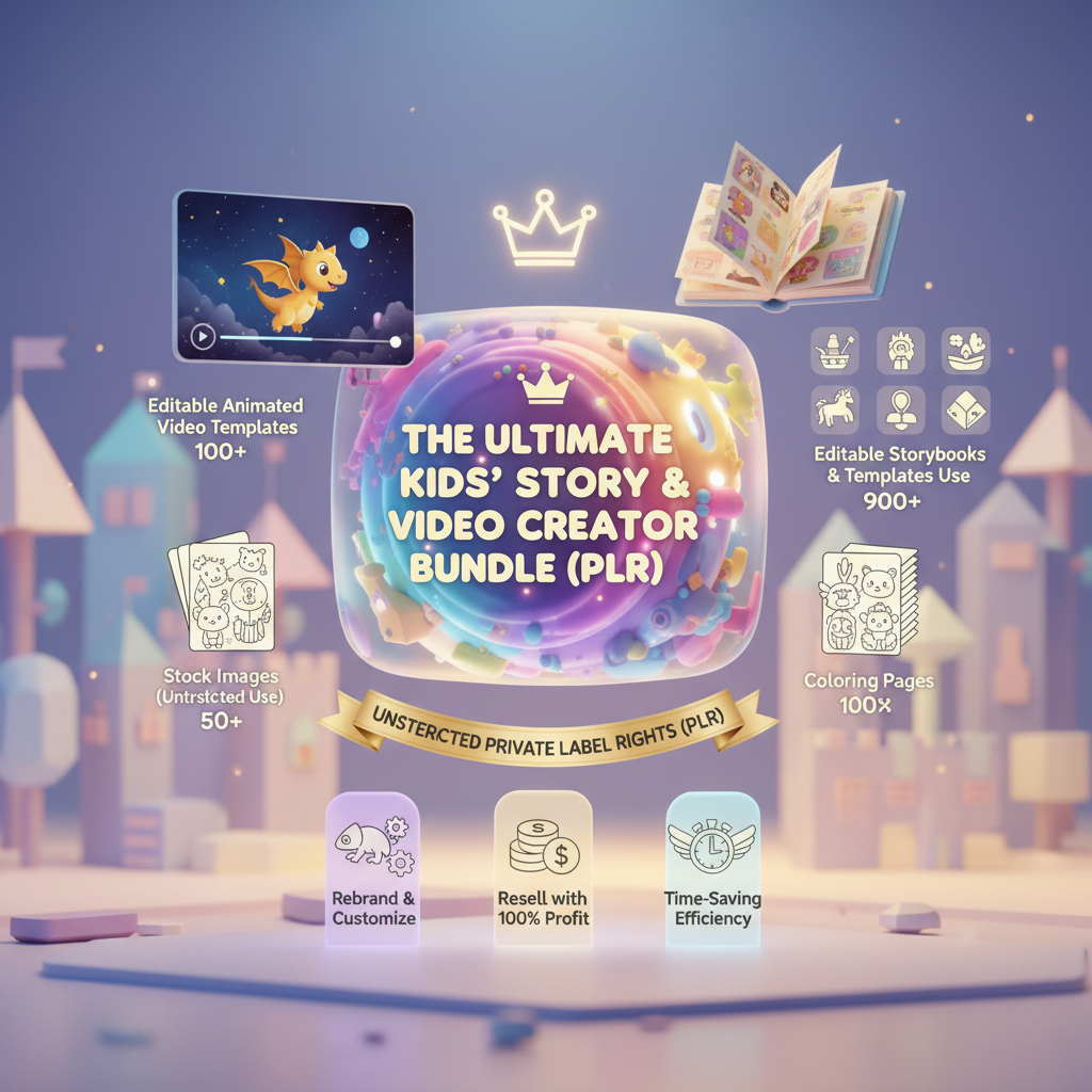 The Ultimate Kids' Story & Video Creator Bundle (PLR)