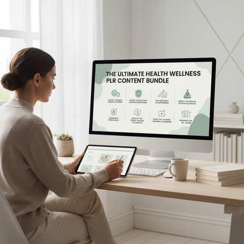 The Ultimate Health Wellness PLR Content Bundle (10k+ Assets!)