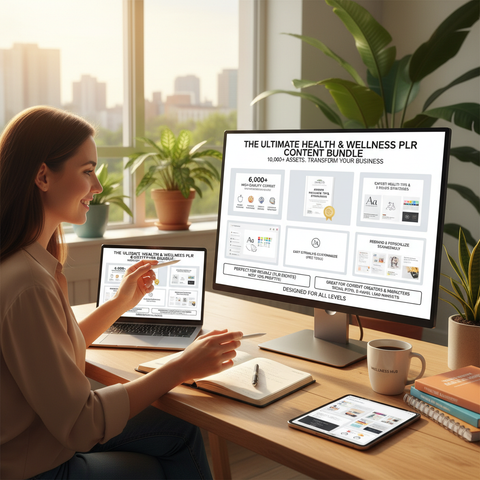 The Ultimate Health Wellness PLR Content Bundle (10k+ Assets!)
