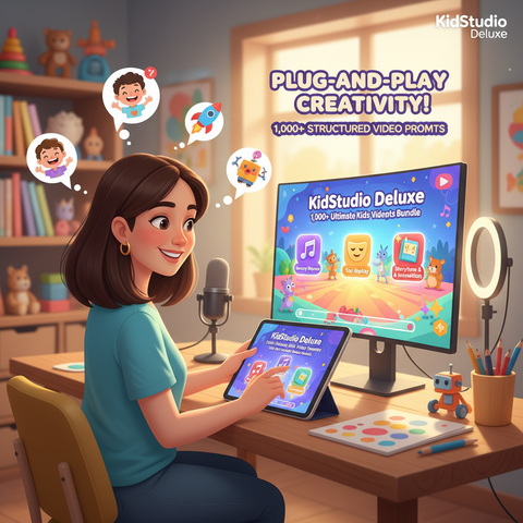 KidStudio Deluxe: 1,000+ Ultimate Kids’ Video Prompts Bundle
