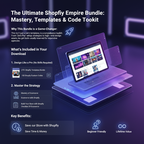 The Ultimate Shopify Empire Bundle: Mastery, Templates & Code Toolkit