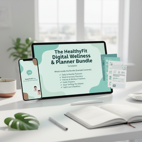 The HealthyFit Digital Wellness & Planner Bundle